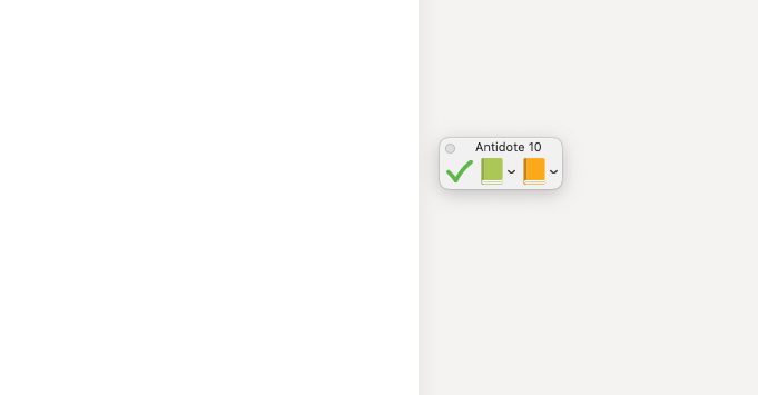 Connecter Antidote 10 à Scrivener (Mac)