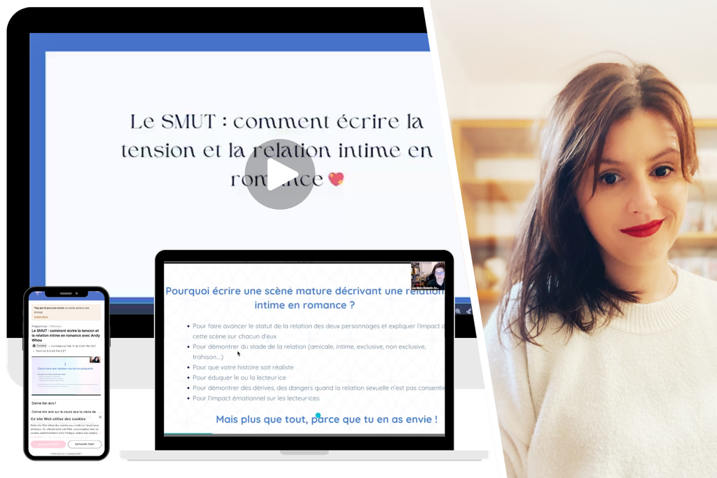 Écrire le smut : tension, désir et relation intime en romance